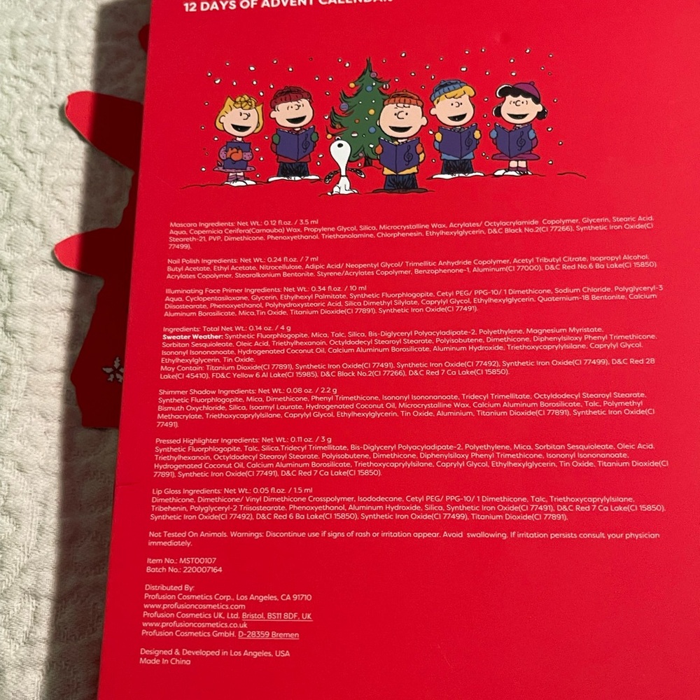 Profusion Cosmetics Peanuts Gift Set with Green and Red Accents - Picture 8 of 8